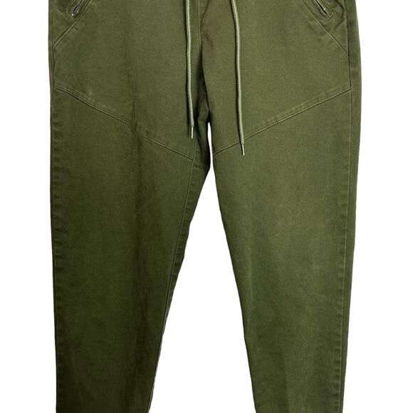 Killion Brand Twill Tracker Pants Olive Green Medium Joggers Zippered Moto - Picture 6 of 10